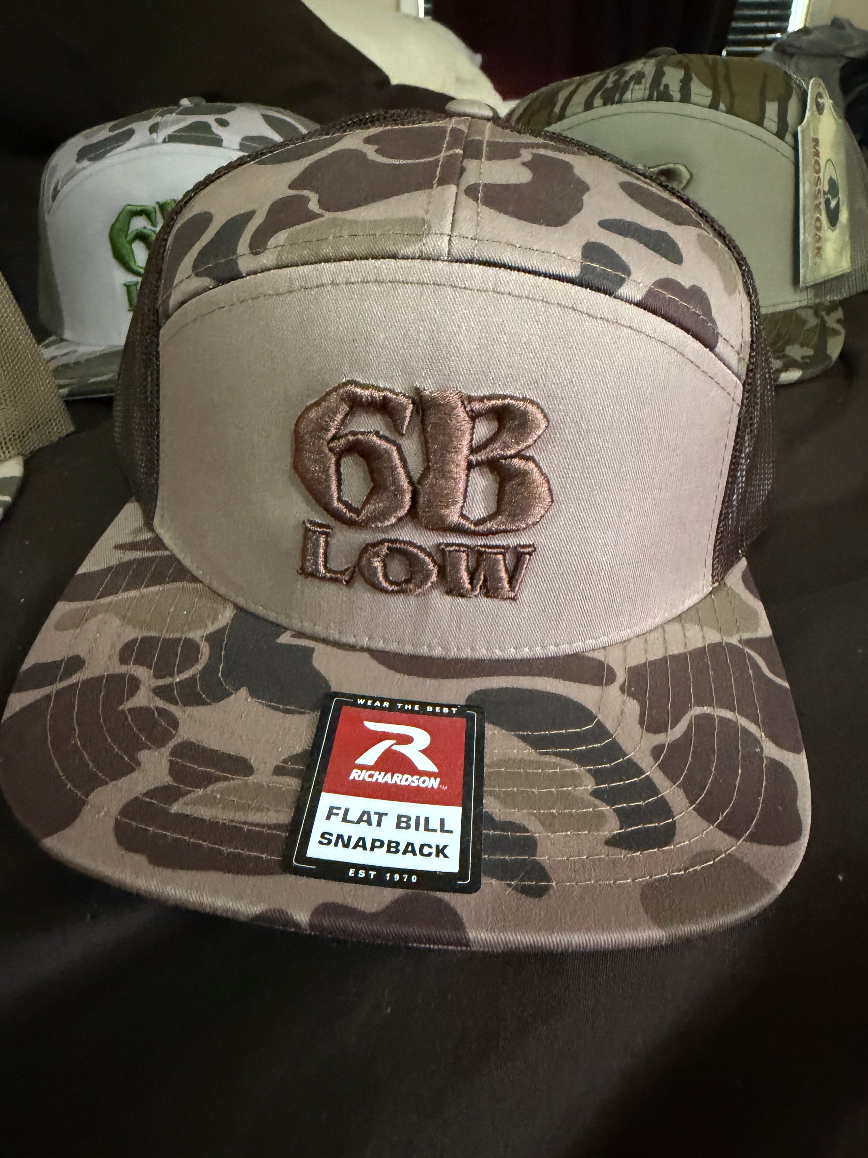 6B.Low Richardson 168P Bark Duck Camo (7-Panel Snapback)