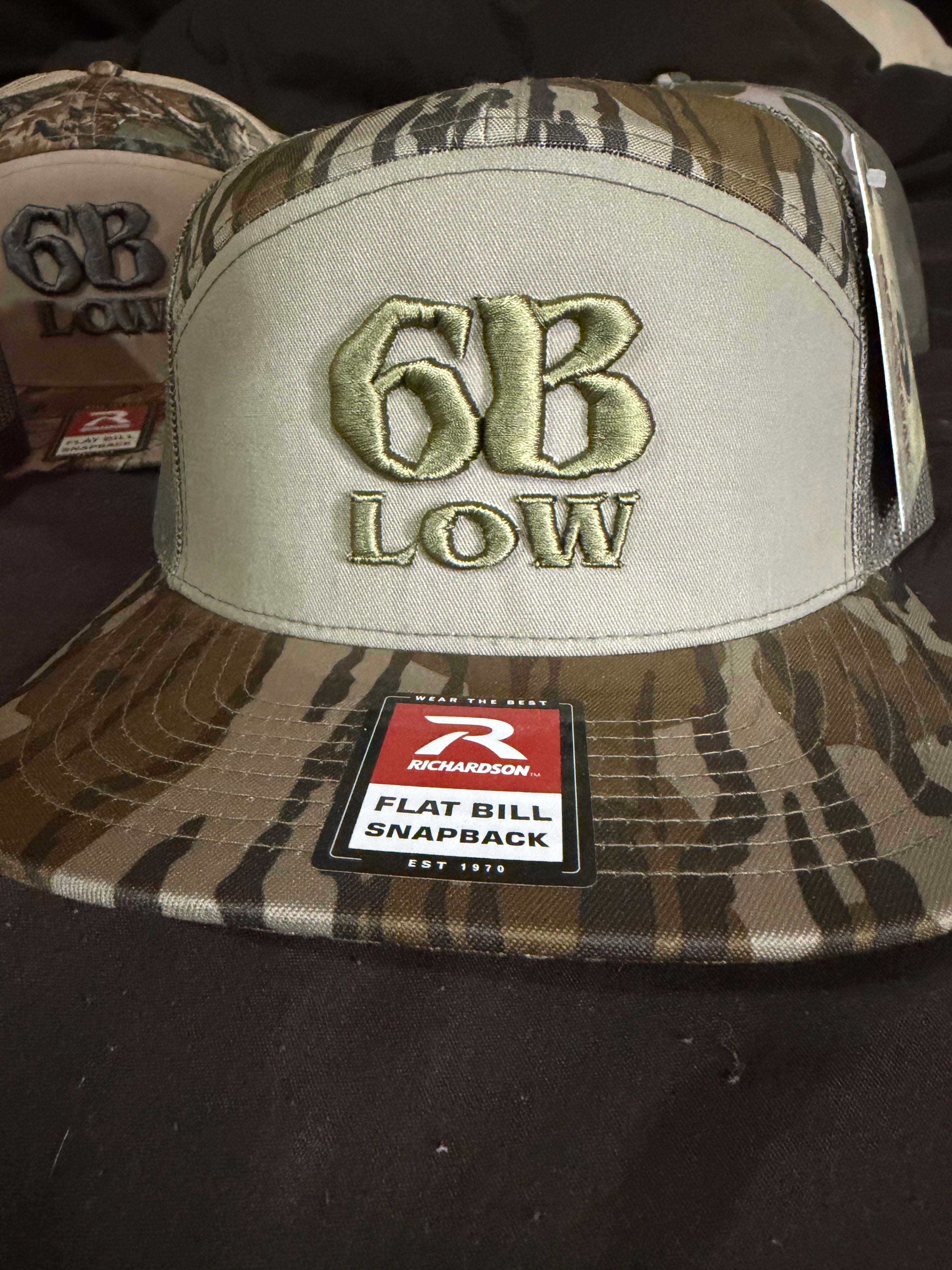 6B.Low Richardson 168P Mossy Oak Bottomland (7-Panel Snapback)